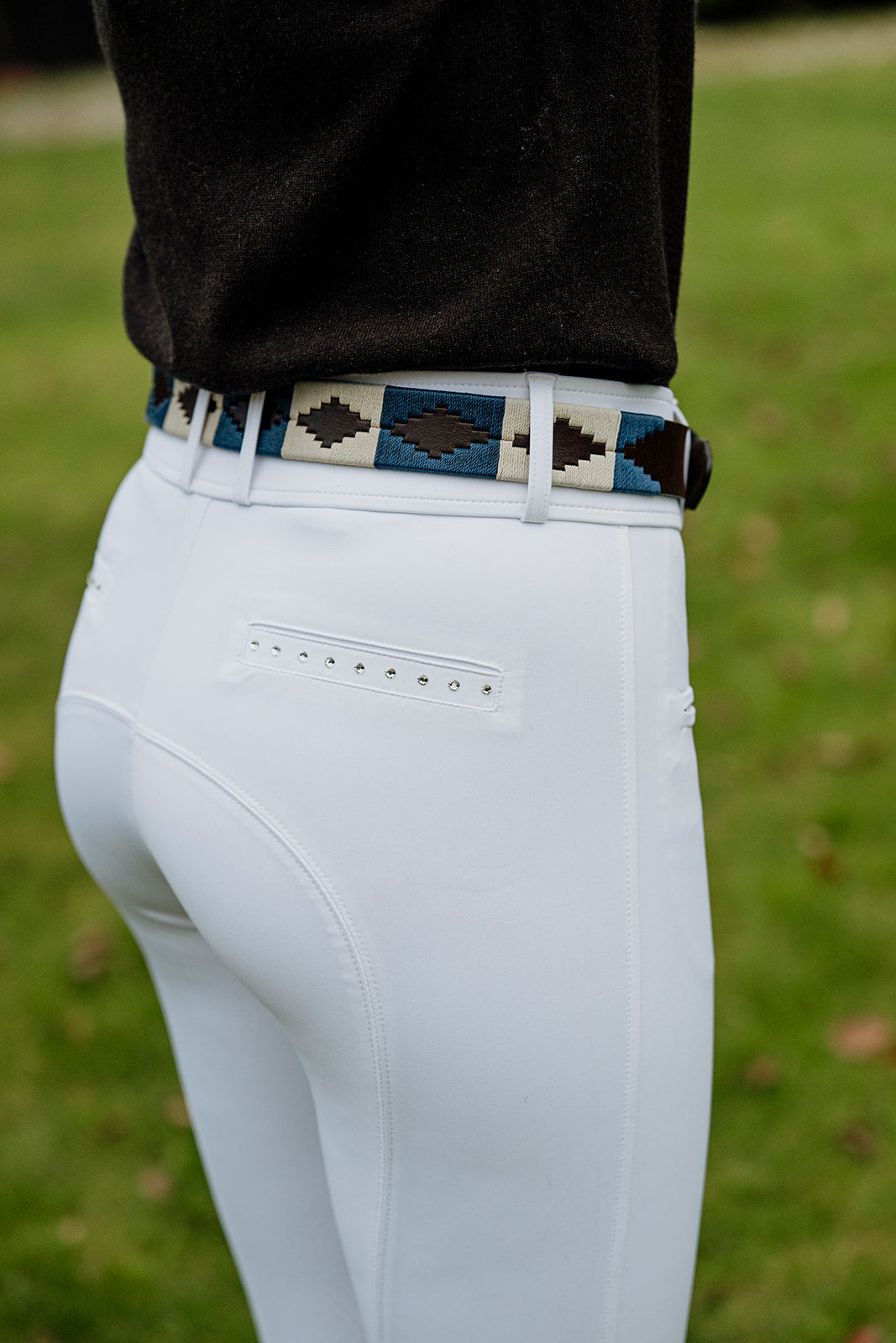 Hvit Avóra Ridebukse