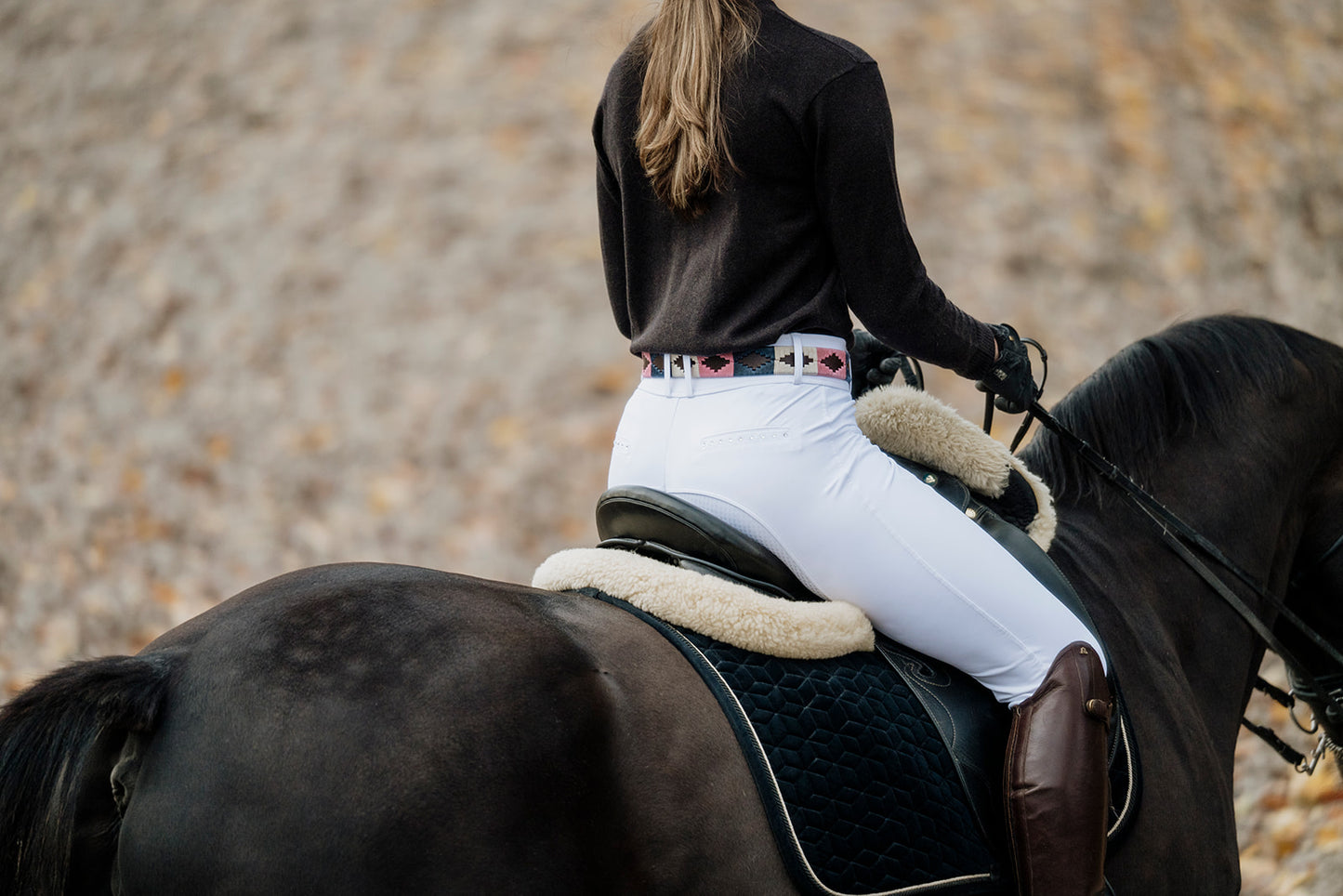 Hvit Avóra Ridebukse